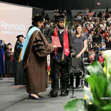 VIDEO: A walk to remember for college graduate