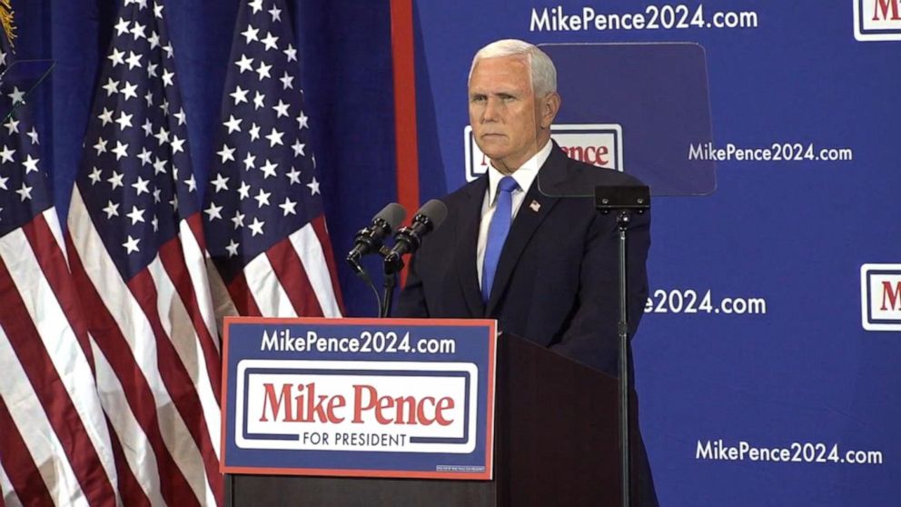 Video Mike Pence launches 2024 presidential bid ABC News