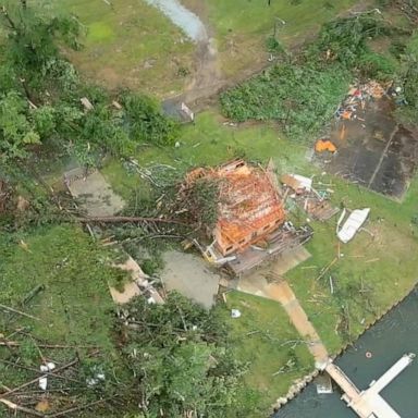 VIDEO: Tornado outbreak hits South amid severe weather threat