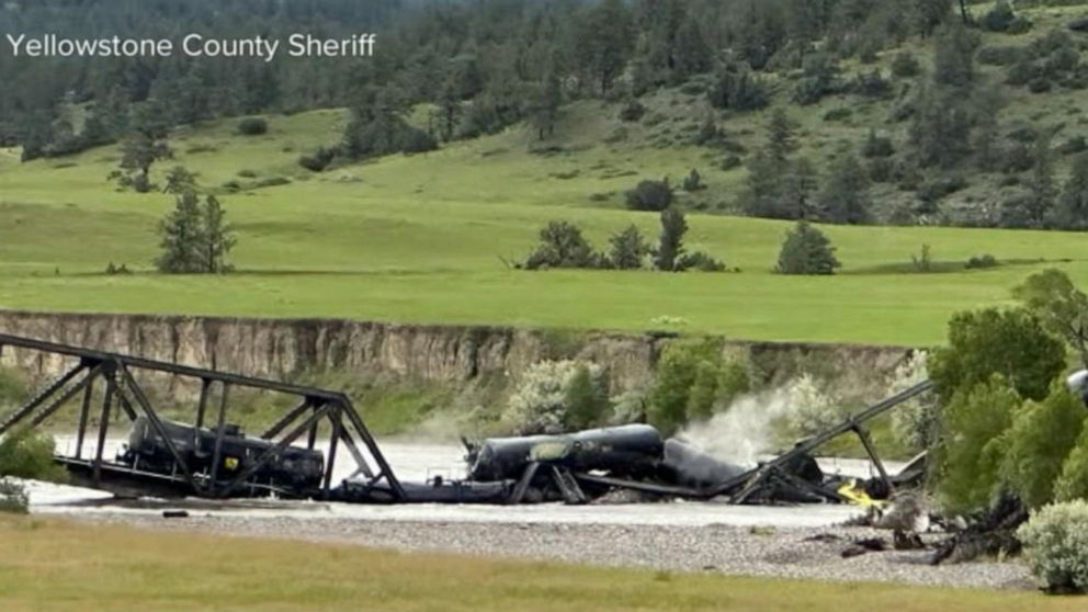 Video New information on Montana train derailment ABC News