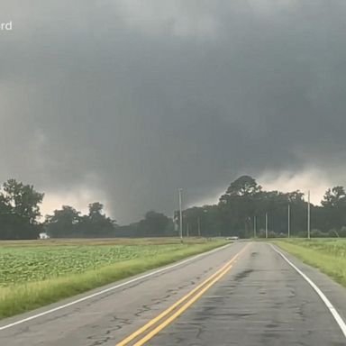 VIDEO: Powerful tornado strikes North Carolina