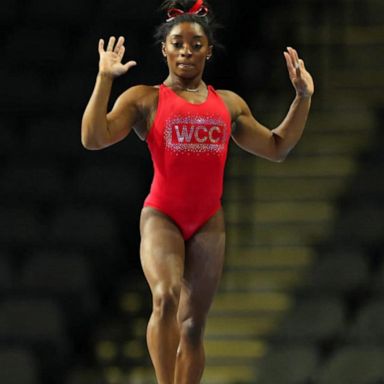 VIDEO: Simone Biles returns to competitive gymnastics