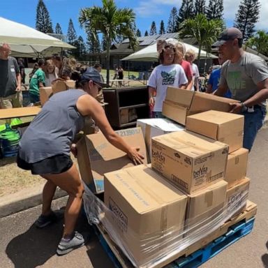 VIDEO: Urgent race to bring relief to Maui