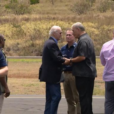 VIDEO: Biden, first lady tour deadly Maui wildfire scene