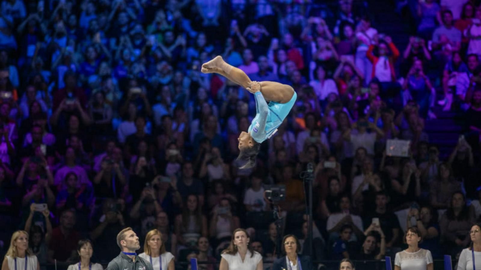 Simone Biles makes history with vault performance Good Morning America