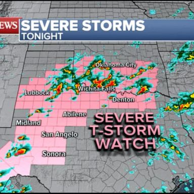 VIDEO: Severe weather to strike Texas, Oklahoma