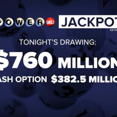 VIDEO: Powerball reaches $760 million jackpot