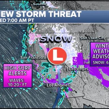 VIDEO: Cross country storms make way from California to the East Coast