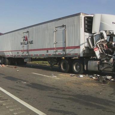 VIDEO: Deadly car pileup in California