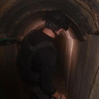 VIDEO: Inside a Hamas tunnel IDF says used to hold hostages