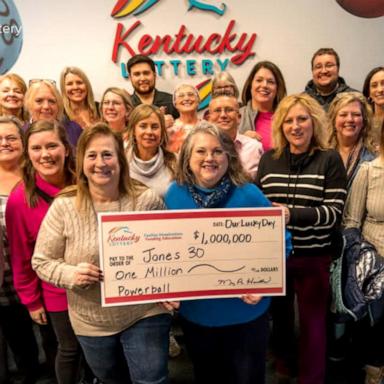 VIDEO: A group of Kentucky teachers celebrate lottery win