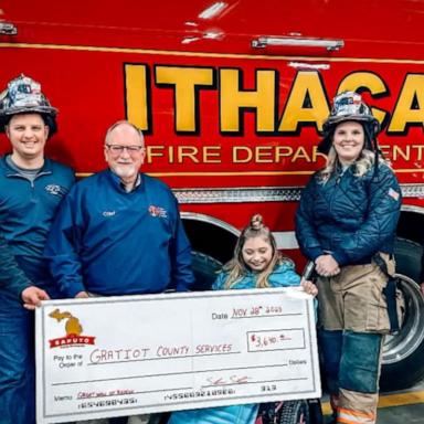 VIDEO: Michigan teen raises funds for local fire department