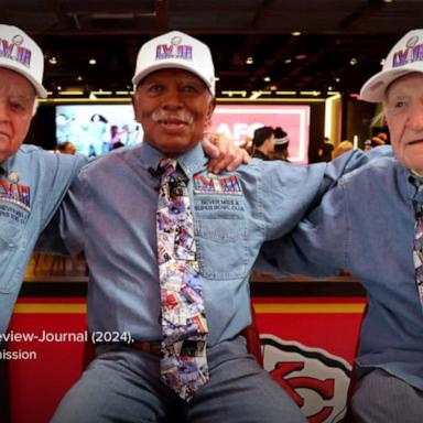 VIDEO: 3 men recognized for perfect Super Bowl attendance