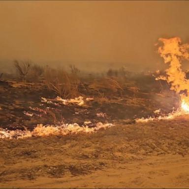 VIDEO: Wildfire emergency in Texas panhandle fueled by wind