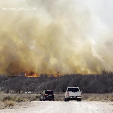 VIDEO: Wildfires continue to ravage Texas Panhandle