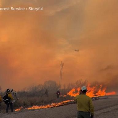 VIDEO: Texas wildfire continues to grow