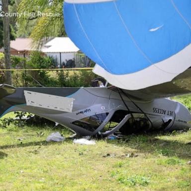 VIDEO: 2 survive a plane crash thanks to the emergency parachute