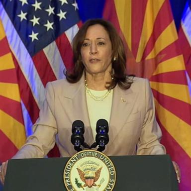 VIDEO: Harris to tie Trump to Arizona's near-total abortion ban