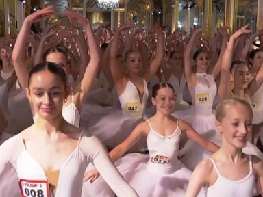 WATCH:  353 ballerinas broke the world record for dancing on pointe in one place