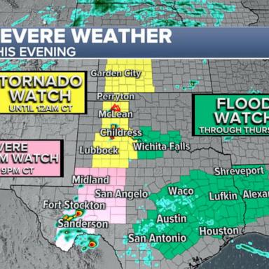 VIDEO: 15 reported tornadoes in the last 24 hours from Texas to Iowa