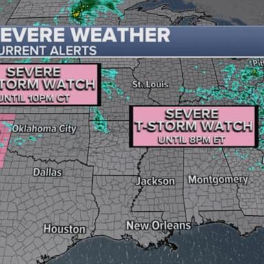 VIDEO: East Coast under severe thunderstorm watch as powerful storms target US