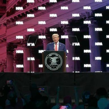 VIDEO: Trump positions himself as protector of Second Amendment at NRA convention