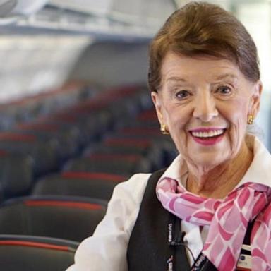 VIDEO: Longest-serving flight attendant dies at 88