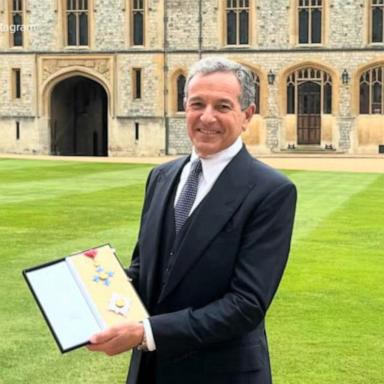 VIDEO: Disney CEO Bob Iger becomes honorary knight