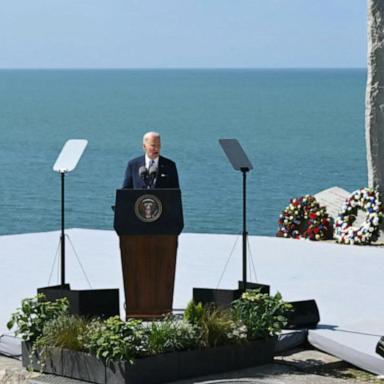 VIDEO: In Normandy, Biden urges America and the world to stand up for democracy