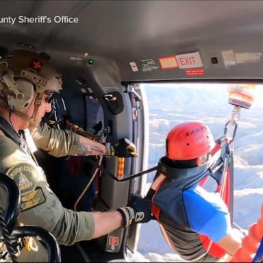 VIDEO: Hikers rescued near Joshua Tree National Park by a helicopter