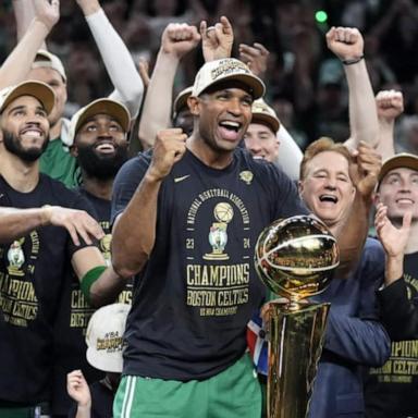 VIDEO: Boston getting ready to celebrate the Celtics' 18th NBA championship 