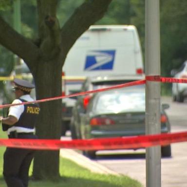 VIDEO: Manhunt underway for suspect in postal worker shooting death 