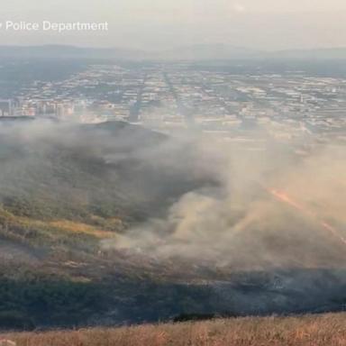 VIDEO: Fast moving wildfires burn in Western US 