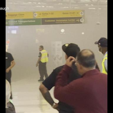 VIDEO: Smoke fills terminal at New York's JFK Airport, injuring 9 