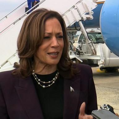 VIDEO: Harris says she's 'ready to debate Donald Trump' on Sept. 10