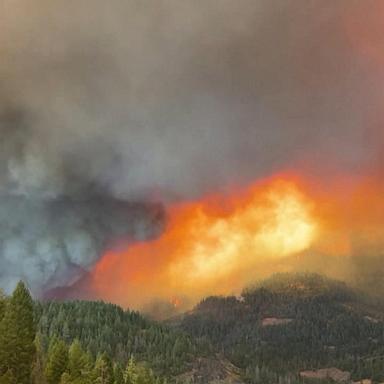 VIDEO: Massive wildfires burn through California