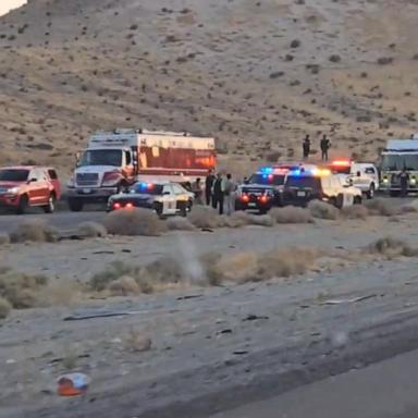 VIDEO: Drivers stuck after fiery crash on California highway 