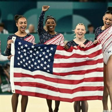 VIDEO: US women's gymnastics wins team gold medal 