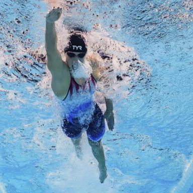 VIDEO: Simone Biles and Katie Ledecky go for gold again