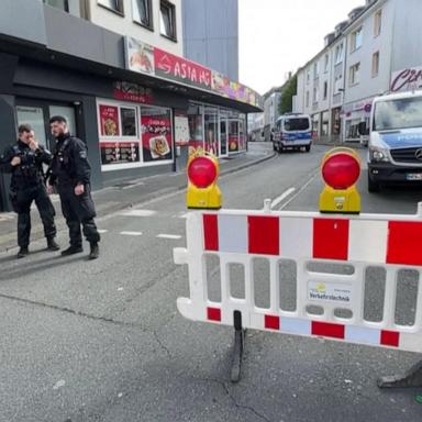 VIDEO: German authorities take man into custody in fatal stabbing attack 