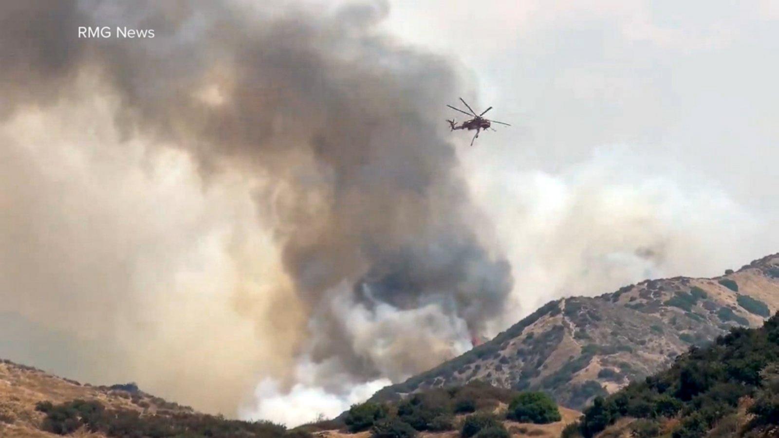Wildfire burning out of control in southern California - Good Morning ...