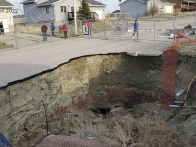 WATCH:  Numerous sinkholes appear in in South Dakota neighborhood