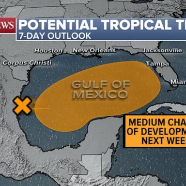 VIDEO: Odds increase for tropical storm to develop in Gulf