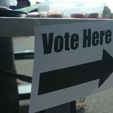 VIDEO: Voters line up for hours to cast ballots in swing state Pennsylvania