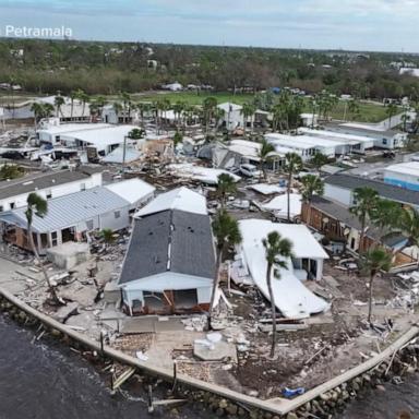 VIDEO: President Biden gets first-hand look at storm destruction