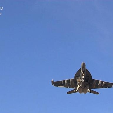 VIDEO: Search continues for missing Navy fighter jet