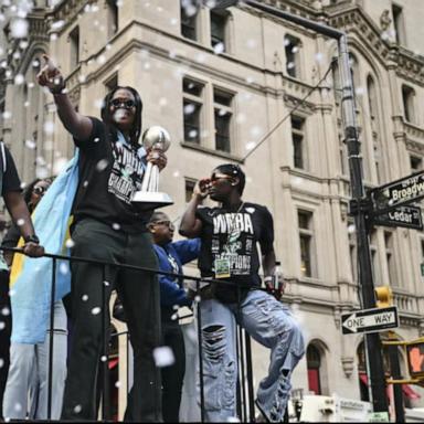 Thousands celebrate Liberty’s WNBA championship win in NYC 