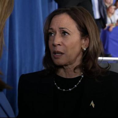 Harris distances herself from Biden’s “garbage” comments 