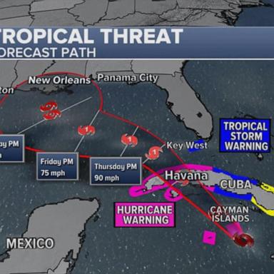 VIDEO: Tropical Storm Rafael brings heavy rain to Jamaica as it barrels toward Gulf Coast