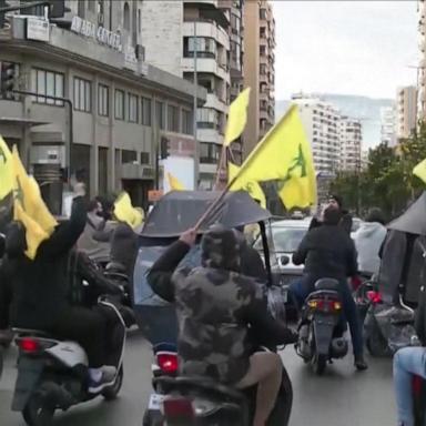 Celebration in streets of Beirut as the ceasefire between Israel and Hezbollah begins 